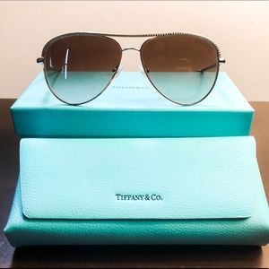 NEW Tiffany & Co. Diamond Point Sunglasses (Gold)